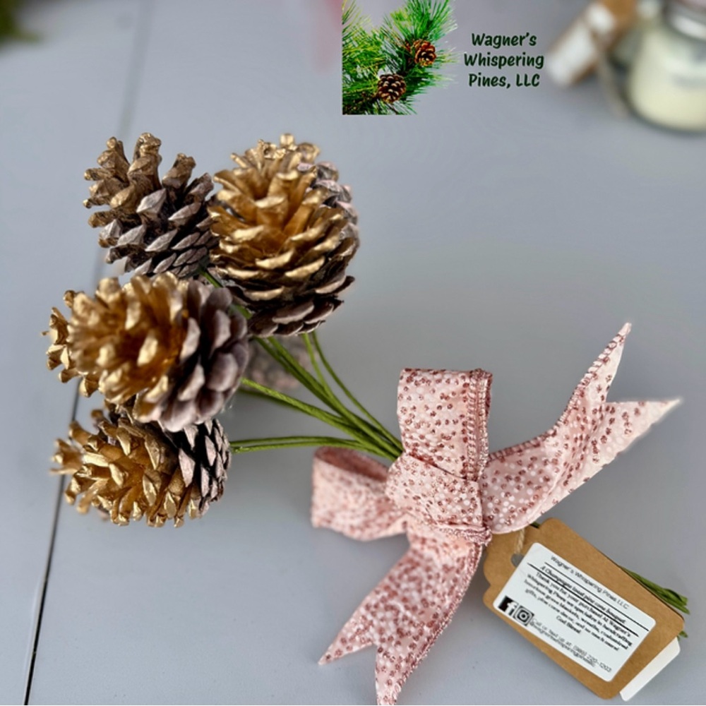 Champagne Toast Pinecone Bouquet